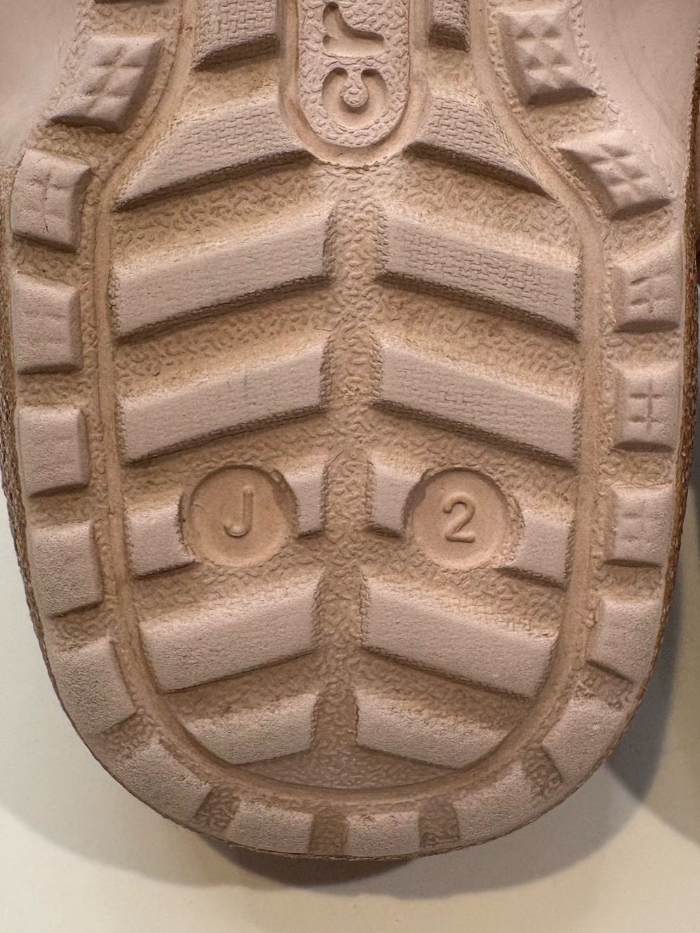 Crocs J2 Clogs Slip On Lined Sandals Rose Gold Glitter Girls Shoes Kids Size 2 - Picture 10 of 10